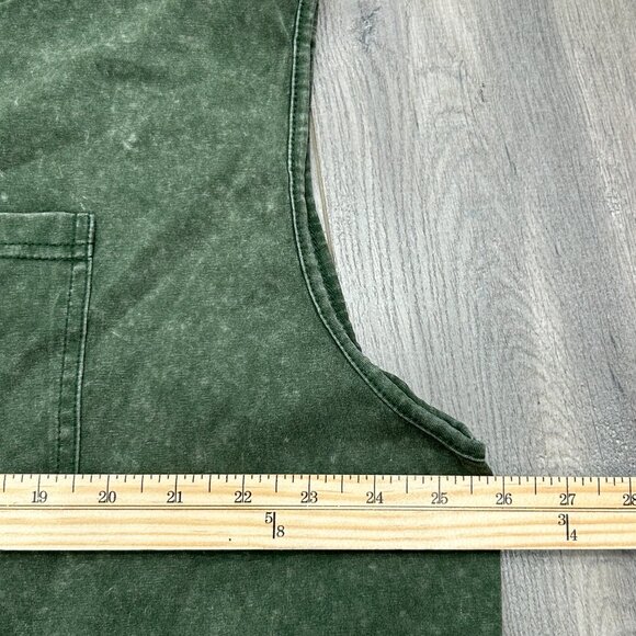 Carhartt Green Vintage Distressed Sleeveless Pocket Workwear Tank Shirt Size XXL - Picture 4 of 10